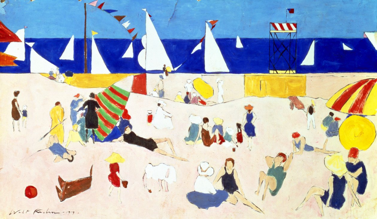 En la playa de Walt Kuhn