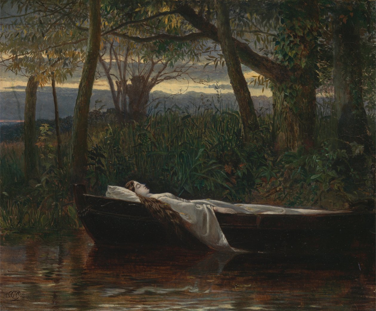 La dama de Shalott de Walter Crane
