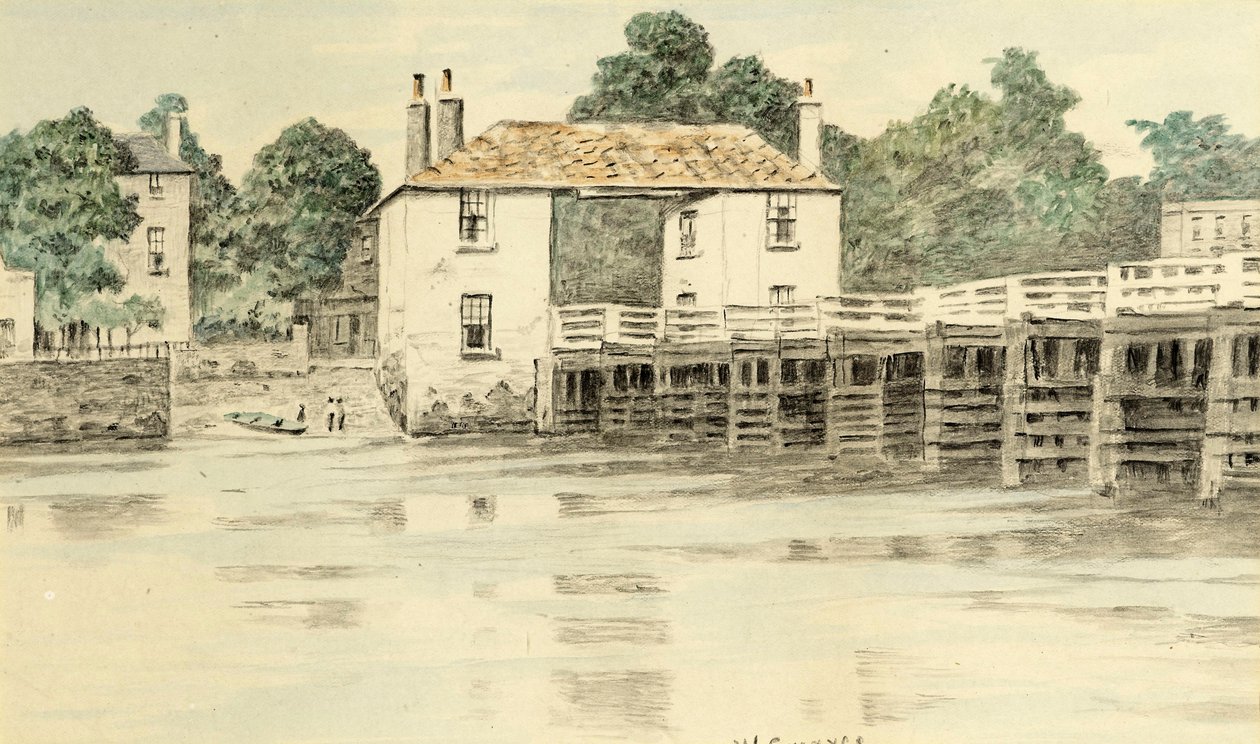 Puente de Putney, c.1890 de Walter Greaves