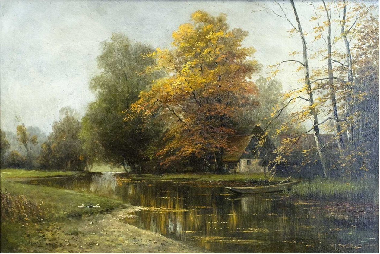 Paisaje de Spreewald cerca de Lehde de Walter Moras