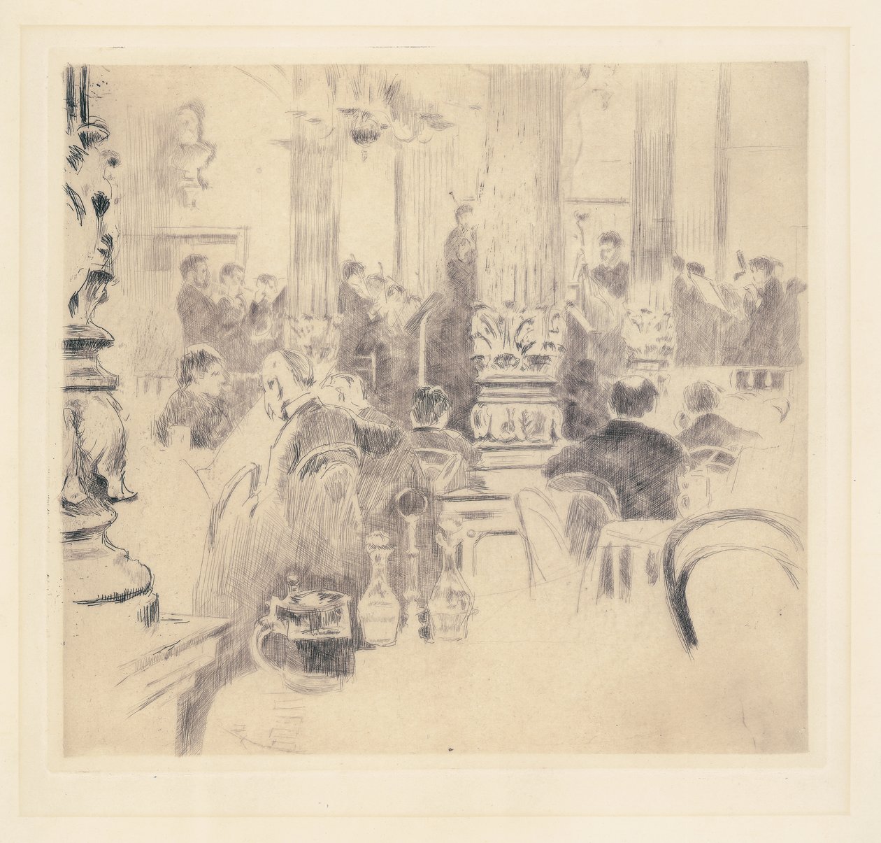 Café inglés, Múnich de Walter Richard Sickert