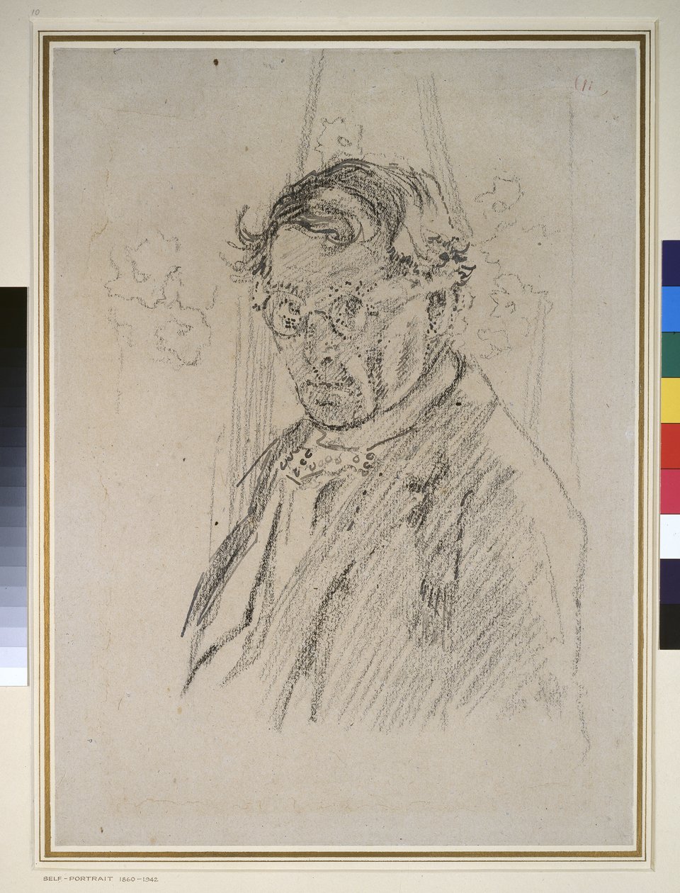 Autorretrato con gafas de Walter Richard Sickert