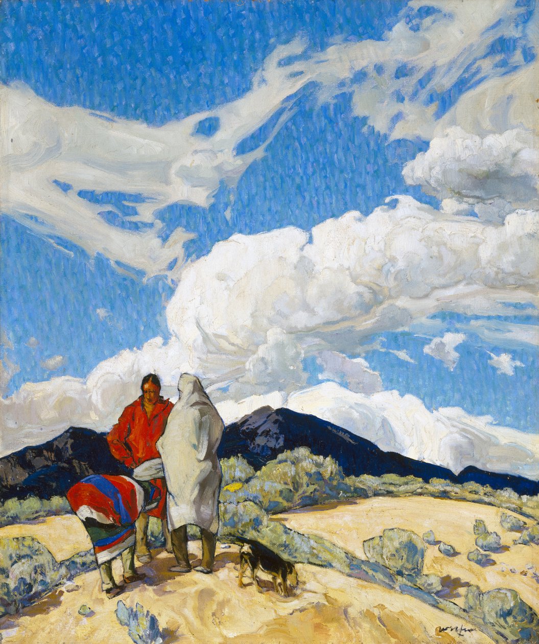 El encuentro, c.1914-22 de Walter Ufer