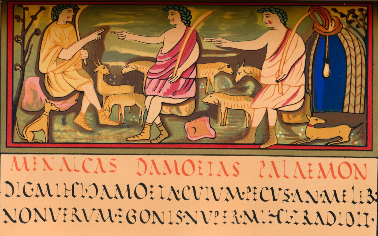 Menalcas, Damoetas y Palaemon de Walter
