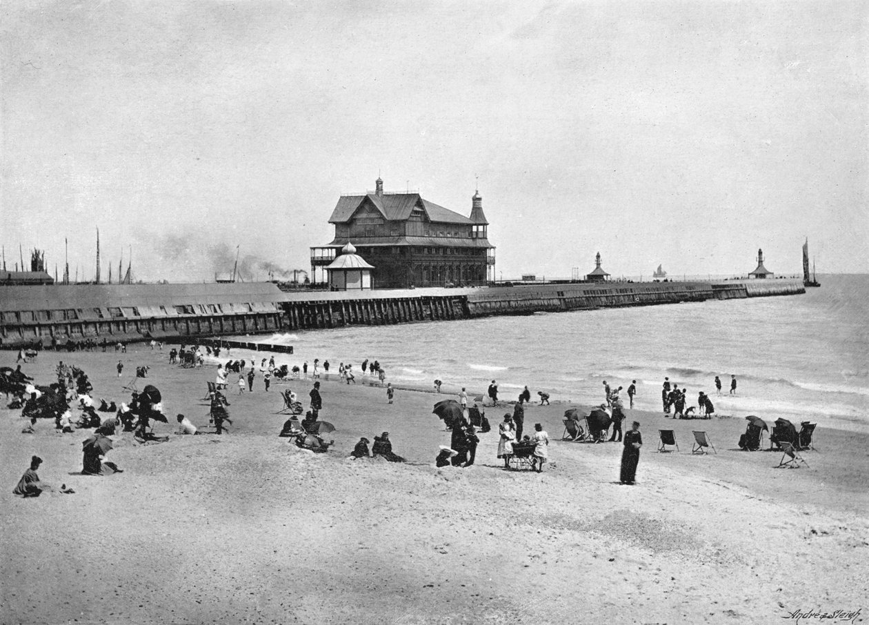 El muelle, Lowestoft, c. 1896 de Walter Boughton