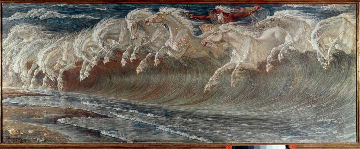 Los caballos de Neptuno de Walter Crane