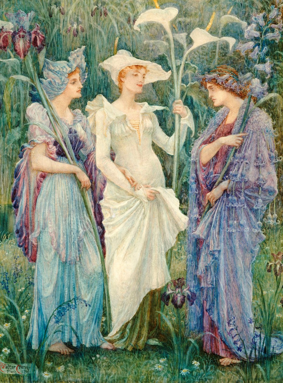 Emblemas de primavera, 1894 de Walter Crane
