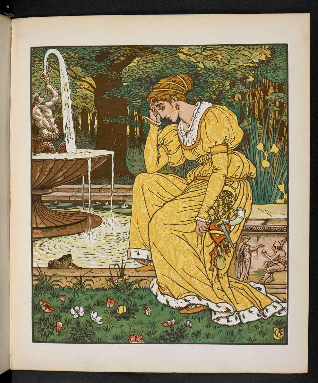 Ilustración para el Príncipe Rana. de Walter Crane
