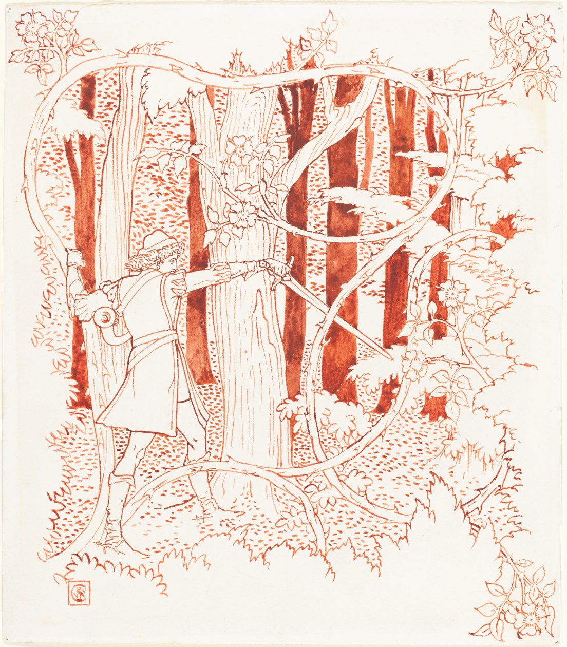Príncipe Encantador en el Bosque de Walter Crane