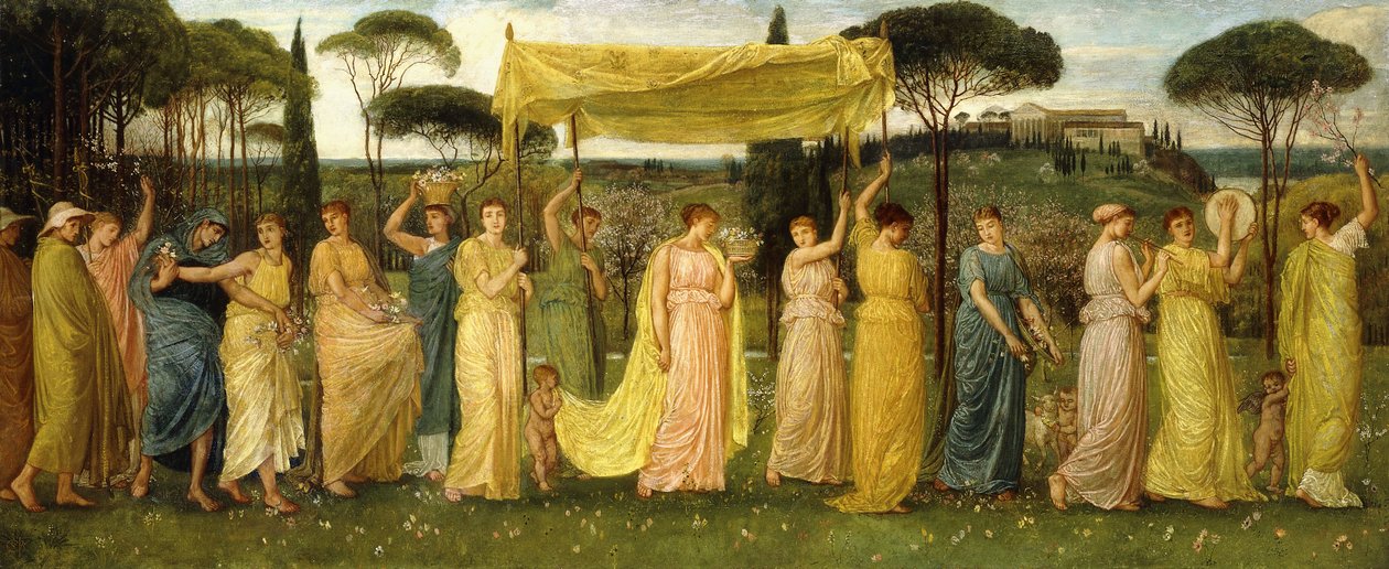 La llegada de la primavera de Walter Crane