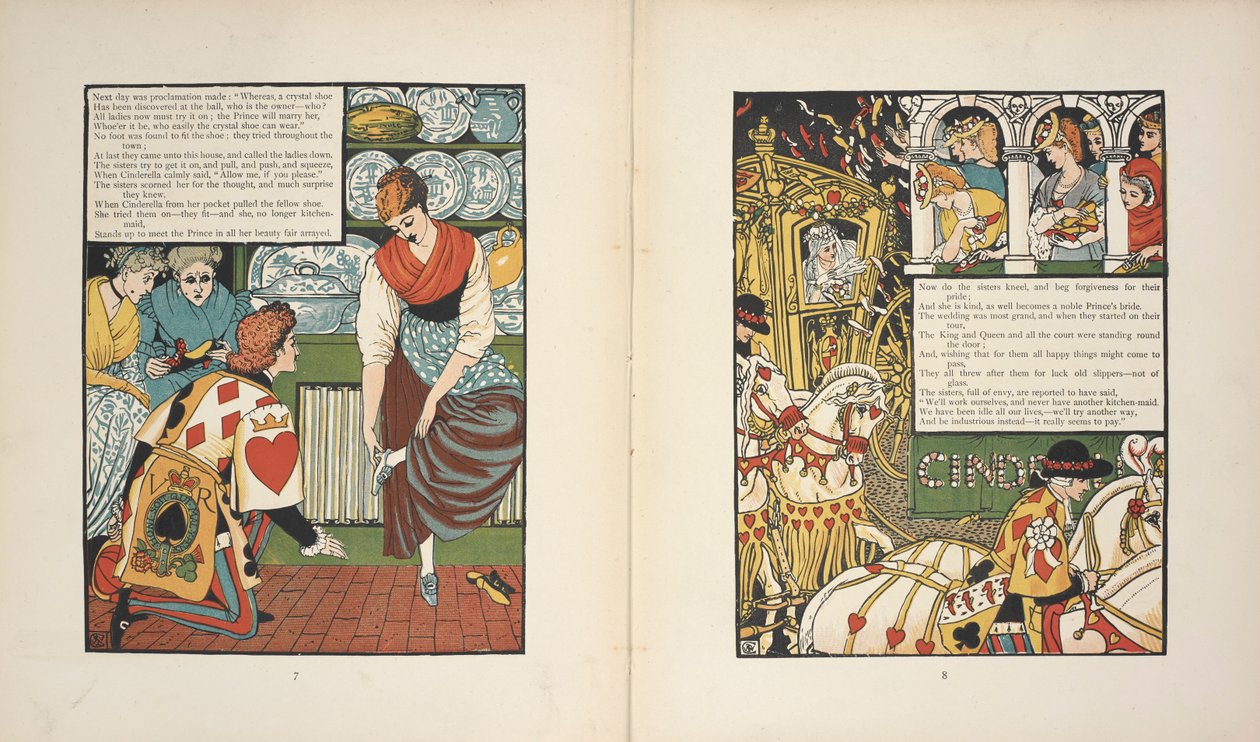 El Príncipe y Cenicienta. de Walter Crane