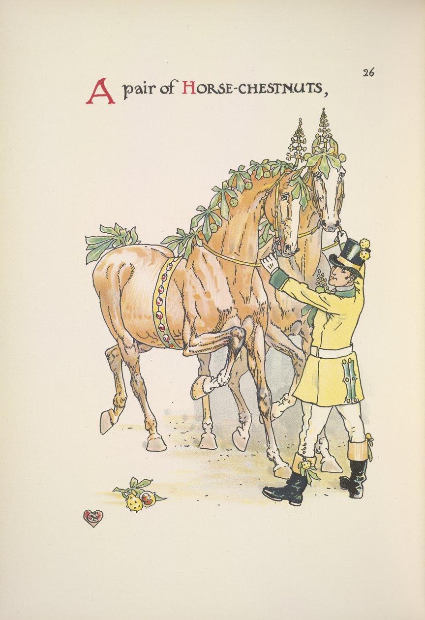 Dos caballos de Walter Crane