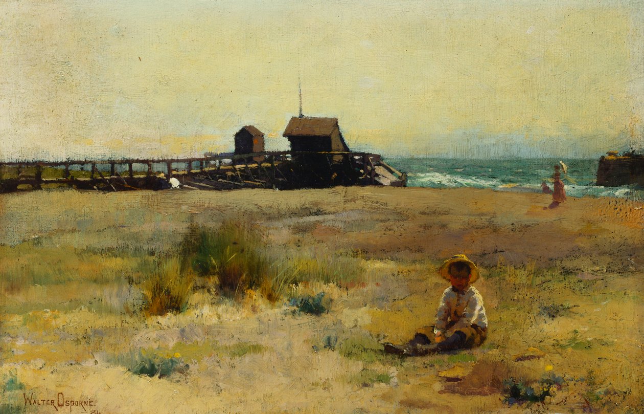 Niño en una Playa, 1884 de Walter Frederick Osborne