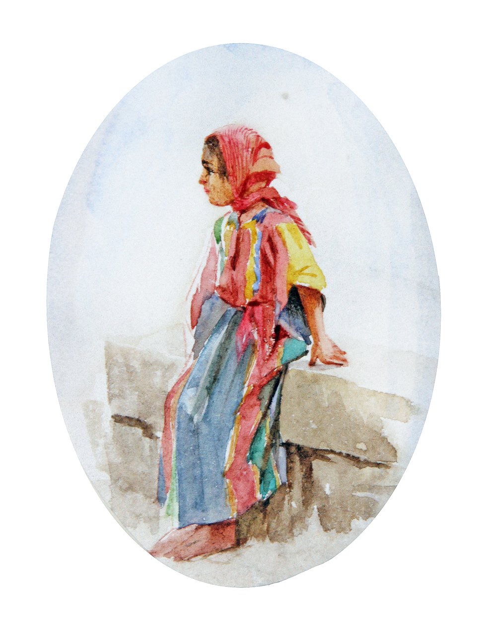 Joven árabe (acuarela) de Walter Frederick Roofe Tyndale