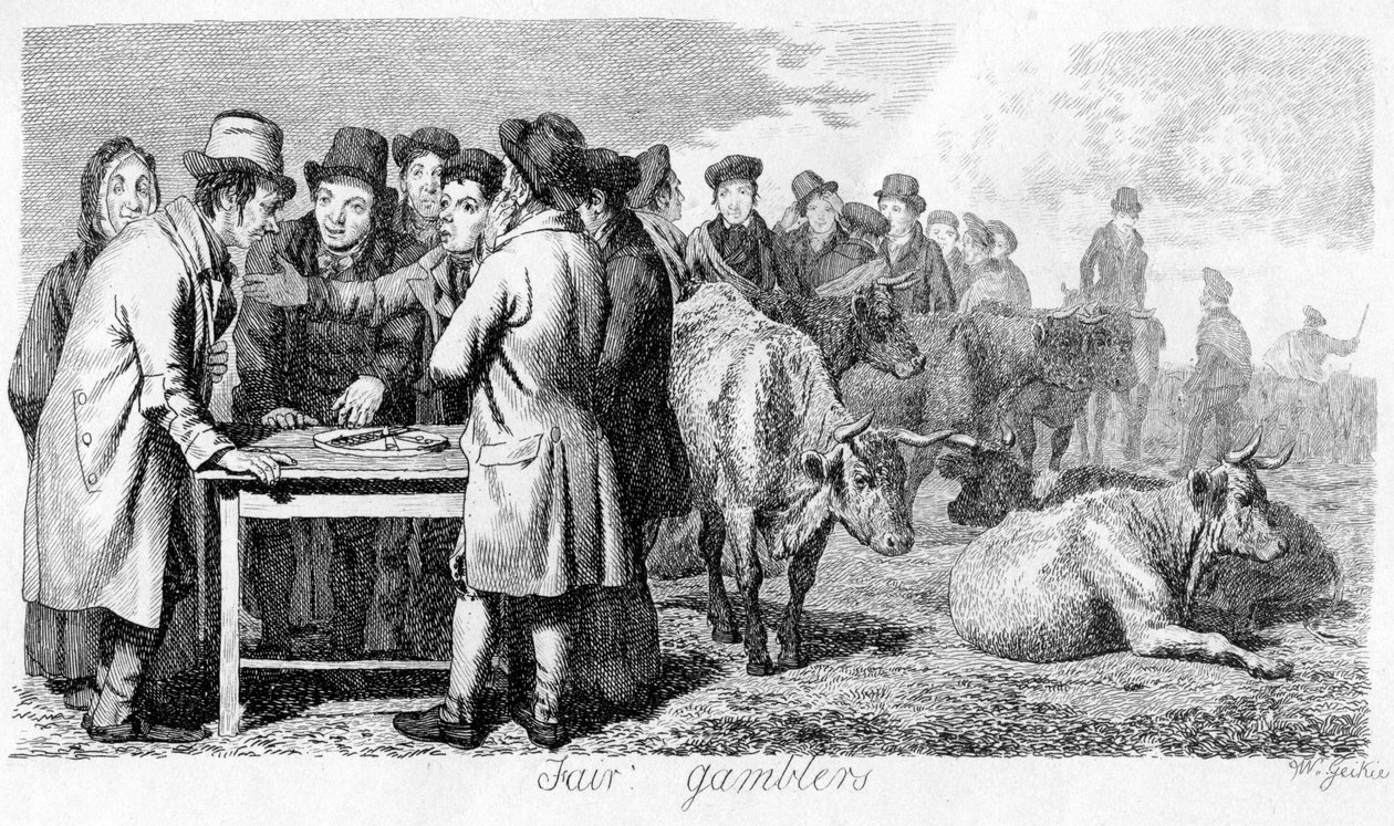 Jugadores justos, principios del siglo XIX de Walter Geikie