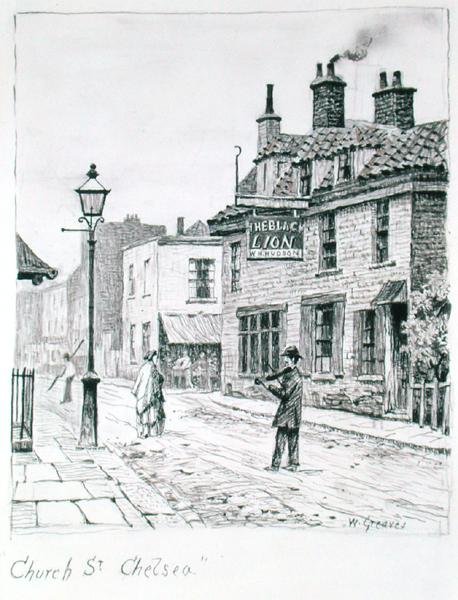 Calle de la Iglesia, Chelsea de Walter Greaves