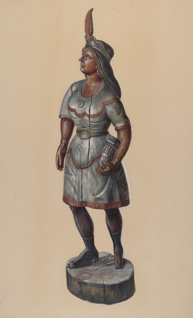 Indio de Tienda de Cigarros, c. 1937 de Walter Hochstrasser