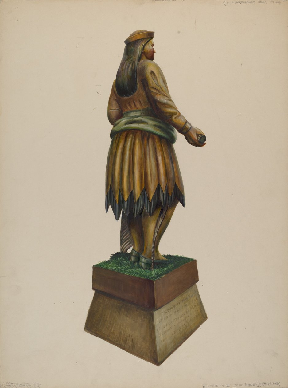 Indio de tienda de cigarros, c. 1937 de Walter Hochstrasser