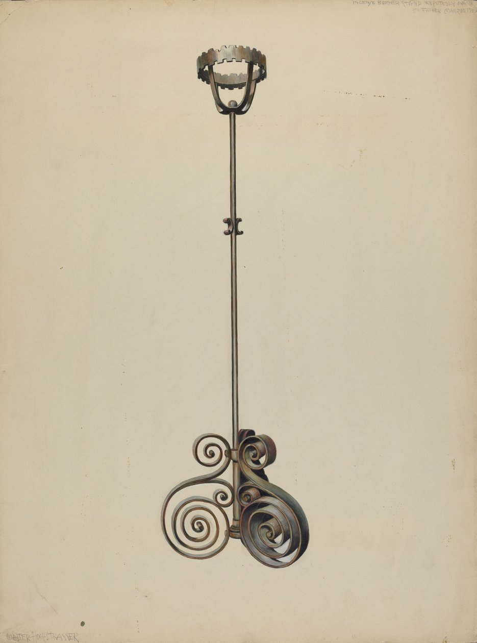 Soporte para quemador de incienso, c. 1938 de Walter Hochstrasser