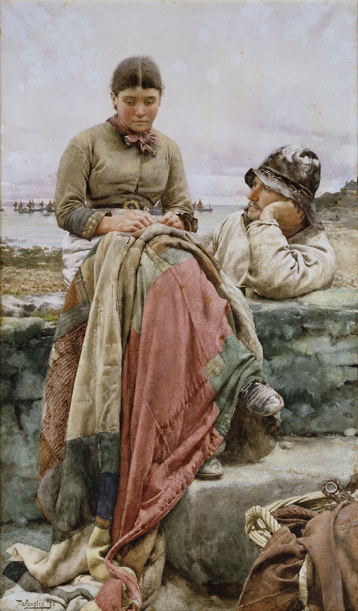 Un amante y su dama, 1884 de Walter Langley