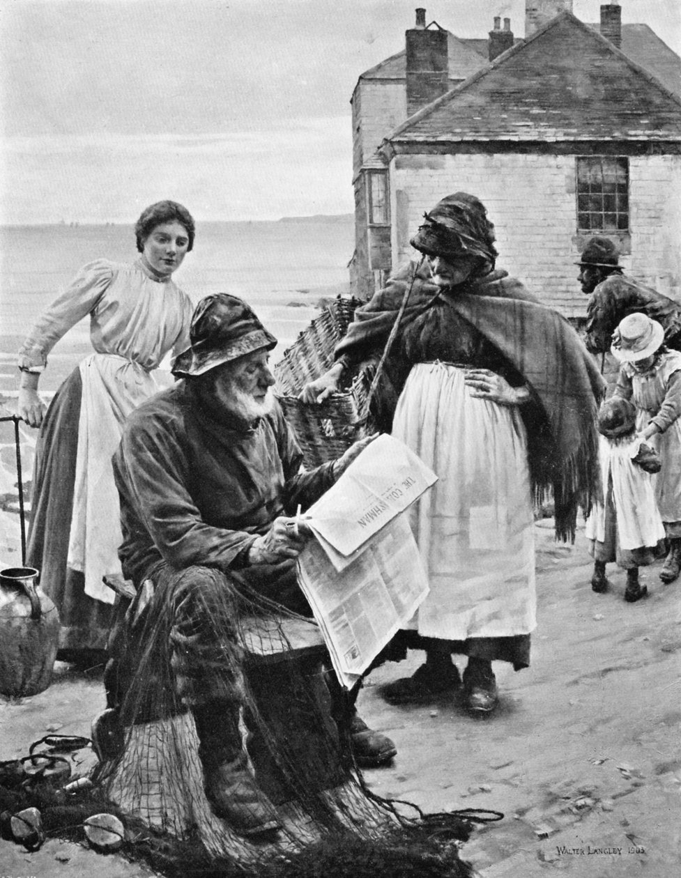 Cuando los barcos están fuera, 1903 de Walter Langley