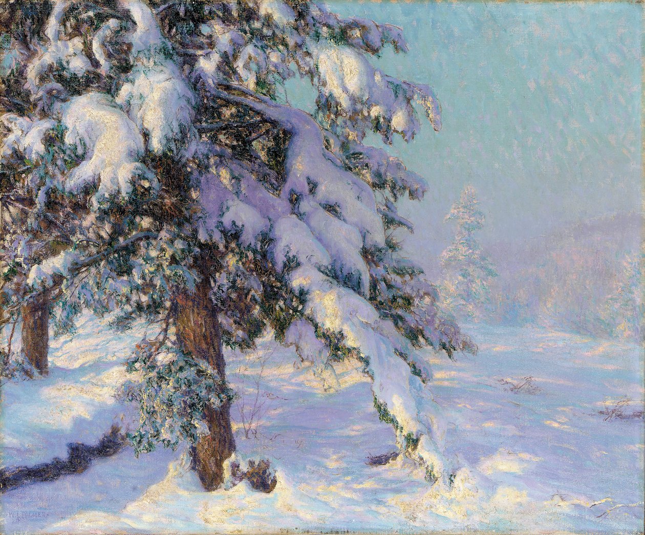 Cargado de Nieve de Walter Launt Palmer