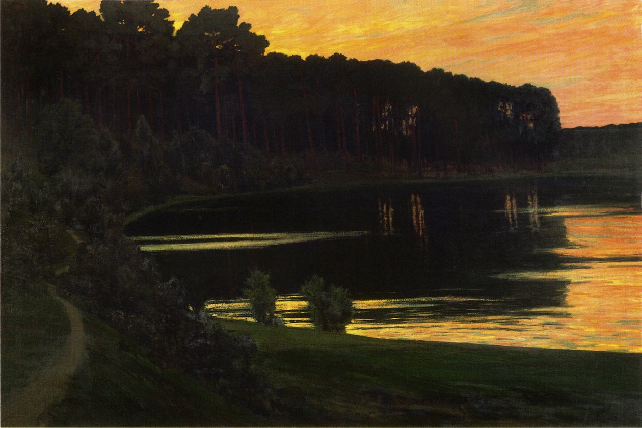 Alemán: Grunewaldsee Lago Grunewald


Título alternativo: Alemán: Sonnenuntergang über dem Grunewaldsee Lake Grunewald de Walter Leistikow