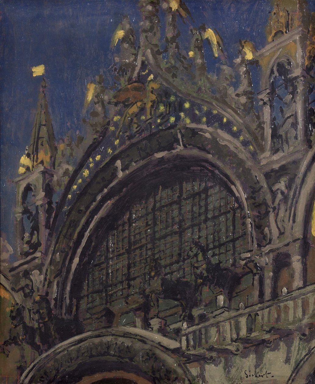 Caballos de San Marcos, Venecia de Walter Richard Sickert