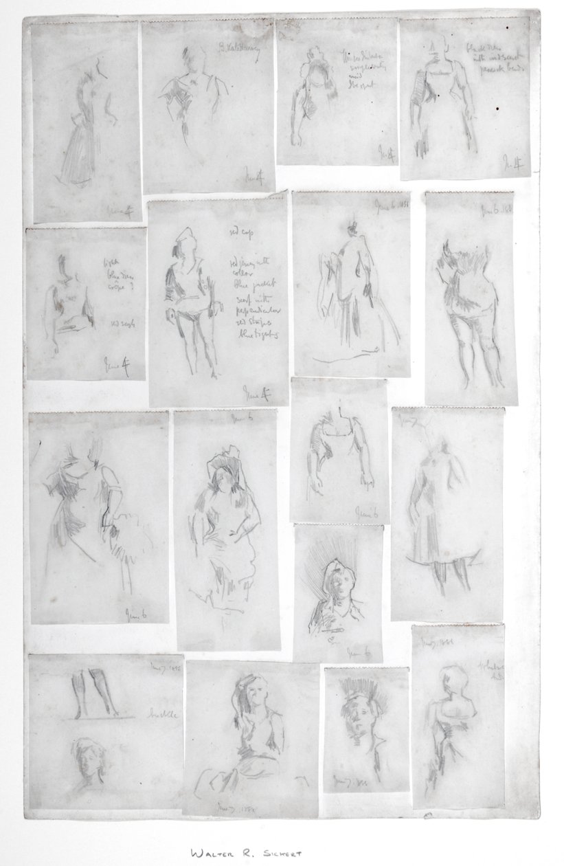 Diecisiete estudios en el Music Hall de Gatti de Walter Richard Sickert