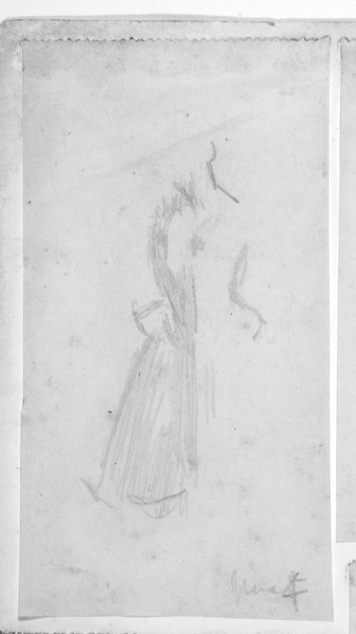 Boceto de una figura femenina de Walter Richard Sickert