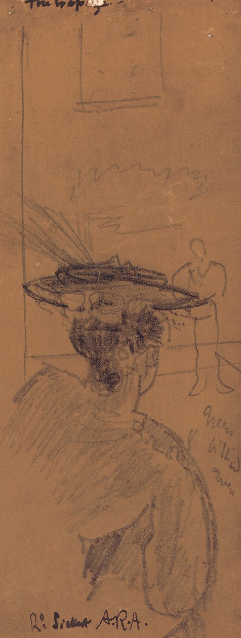 El trapecio (lápiz) de Walter Richard Sickert
