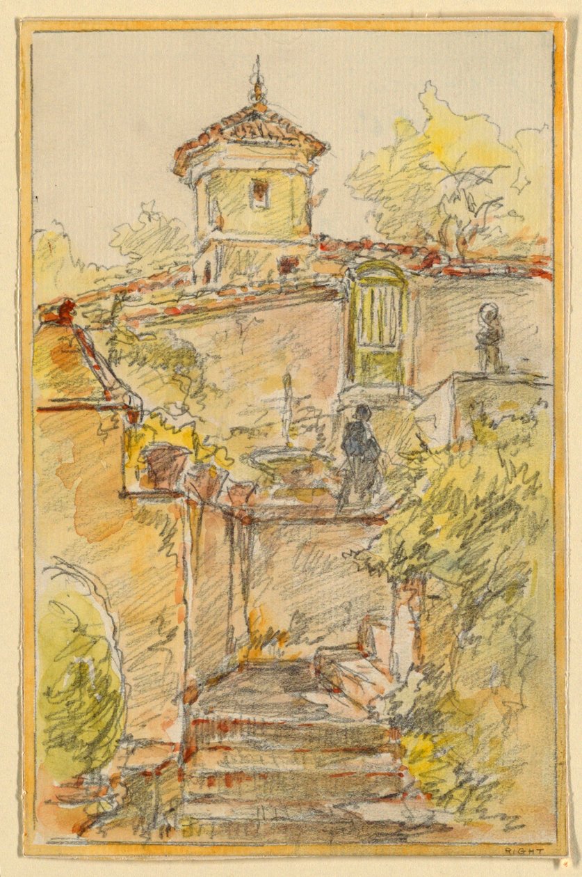 Una Escalera de Walter Shirlaw