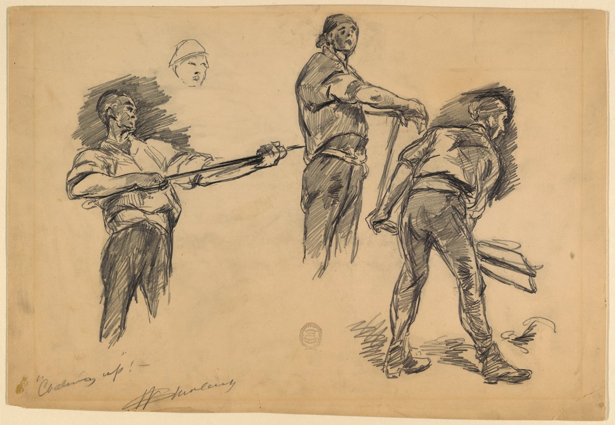 Cargando carbón de Walter Shirlaw