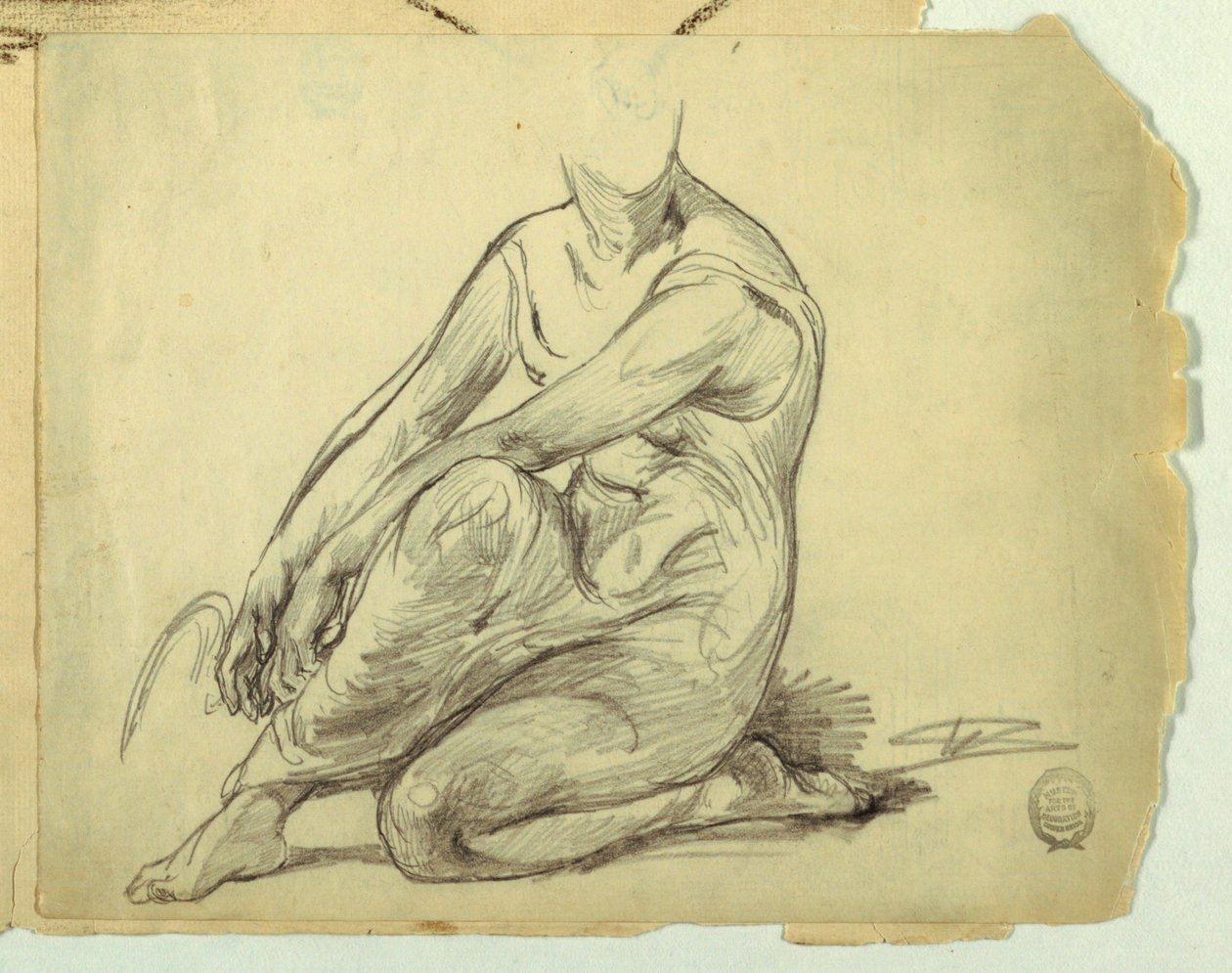 Mujer arrodillada de Walter Shirlaw