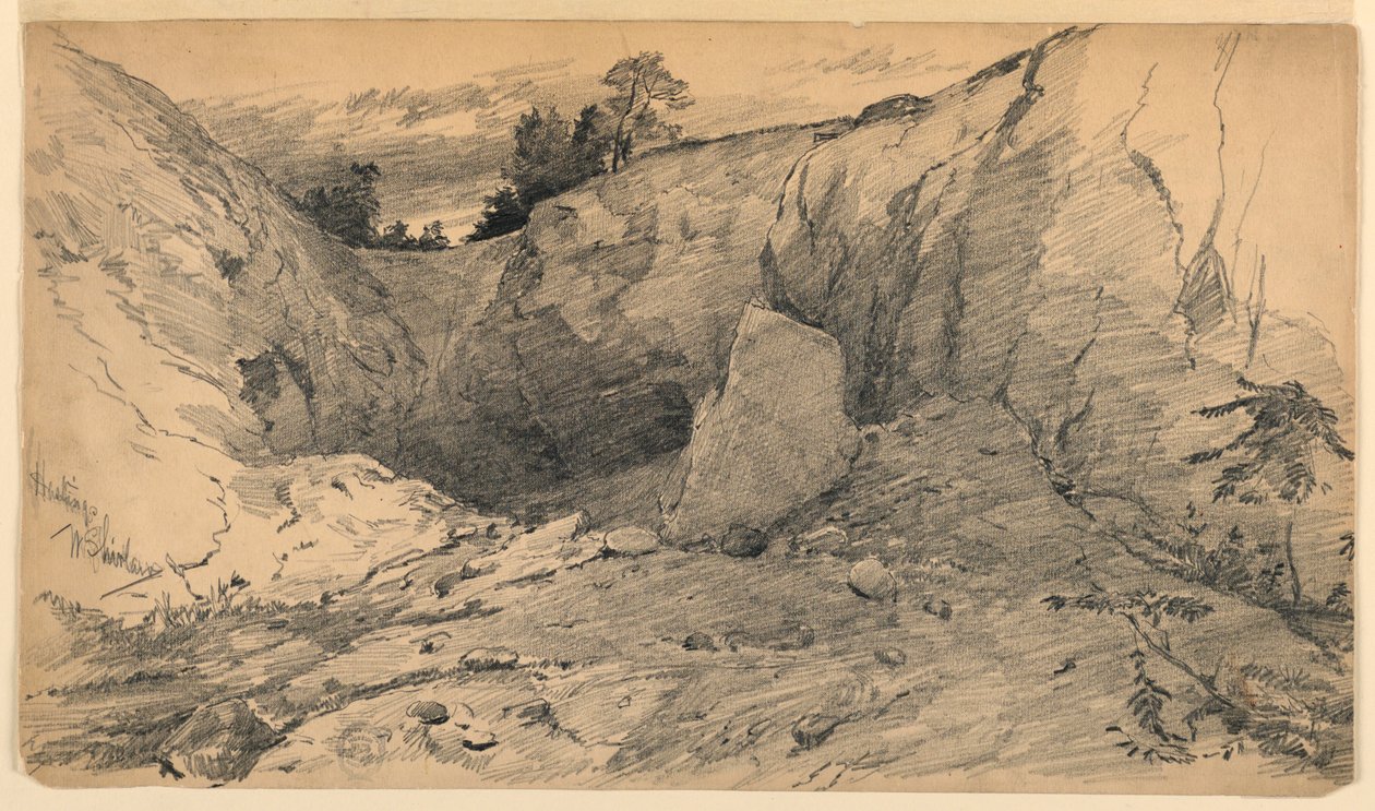 Paisaje en Hastings, Nueva York de Walter Shirlaw