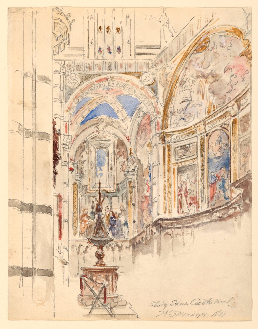 Estudio de la Catedral de Siena de Walter Shirlaw