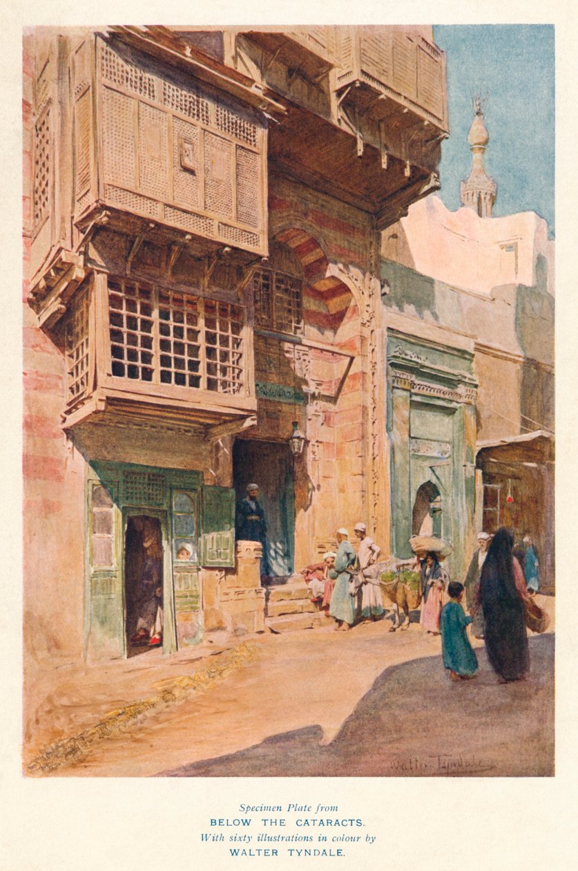 Escena Callejera, Egipto de Walter Tyndale