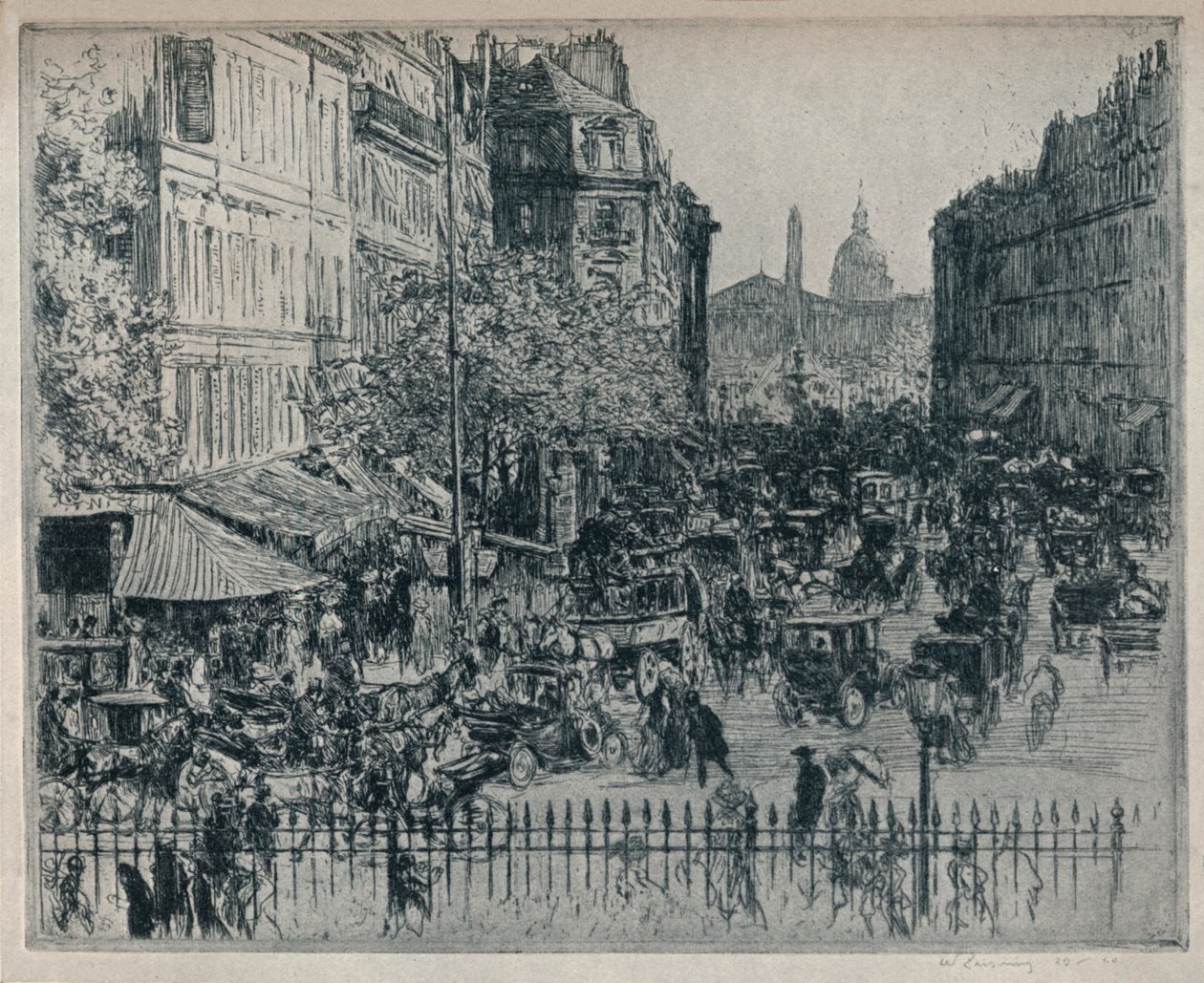 Rue Royale, París, c1913 de Walter Zeising