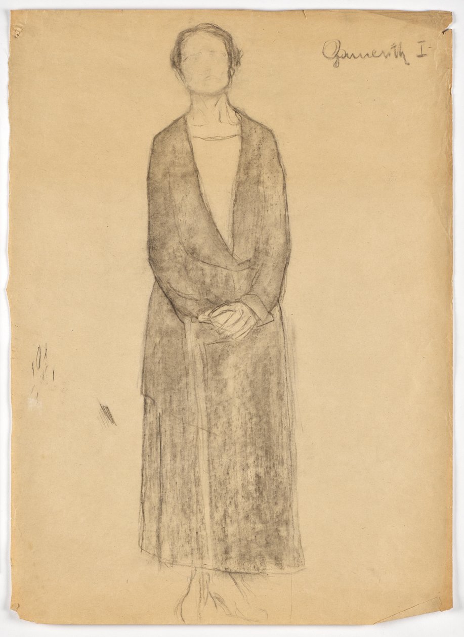 Retrato de una dama (de cuerpo entero) de Walther Gamerith