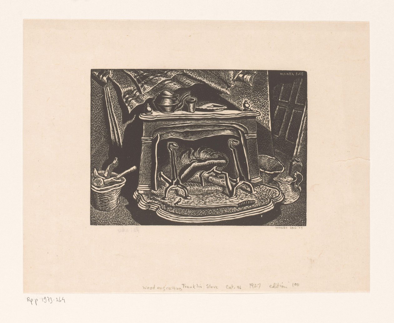 Chimenea de Wanda Gág (signed by artist)