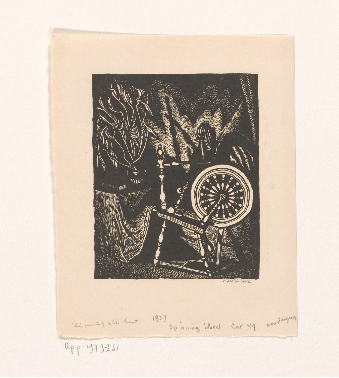 Rueda giratoria de Wanda Gág (signed by artist)