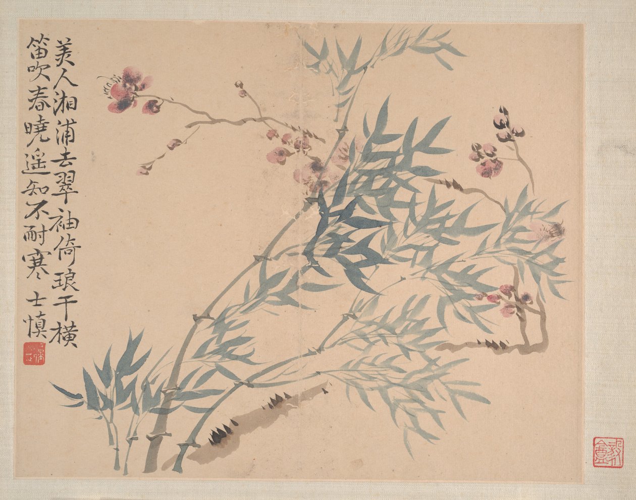Paisajes y flores, fechado 1745 de Wang Shishen