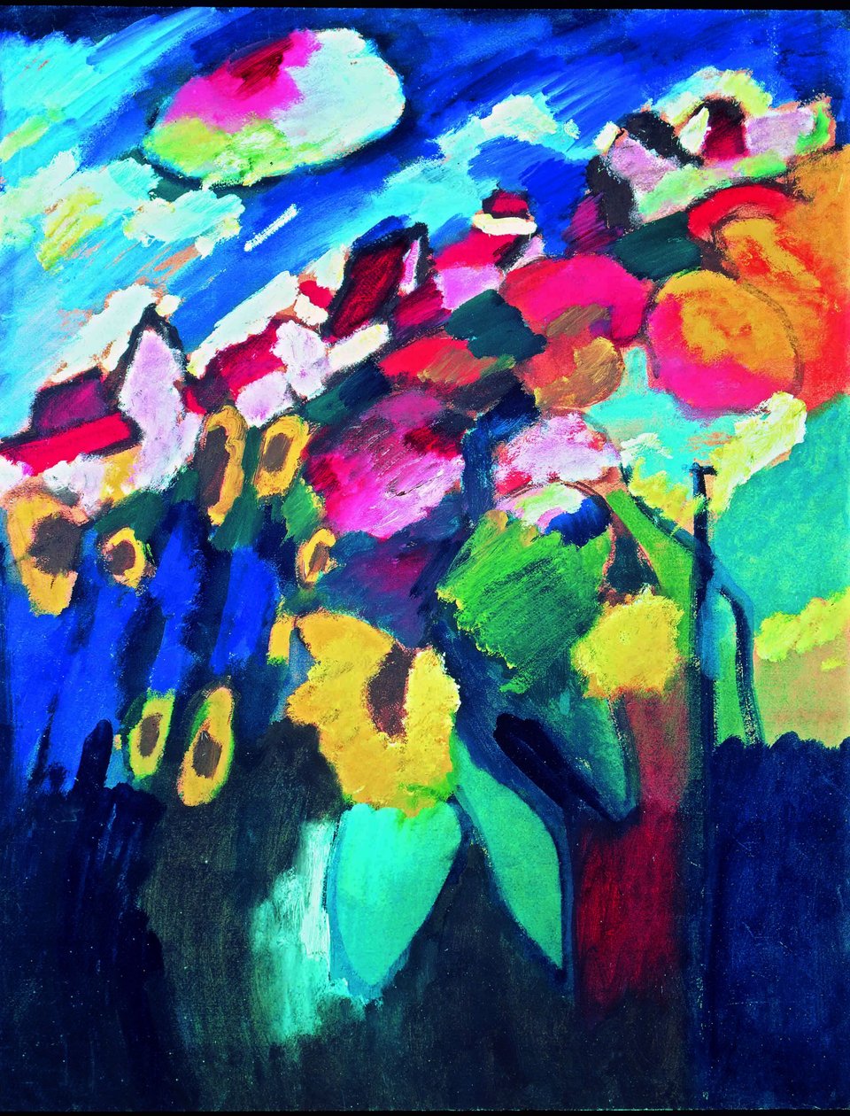 Jardín de Murnau II de Wassily Kandinsky