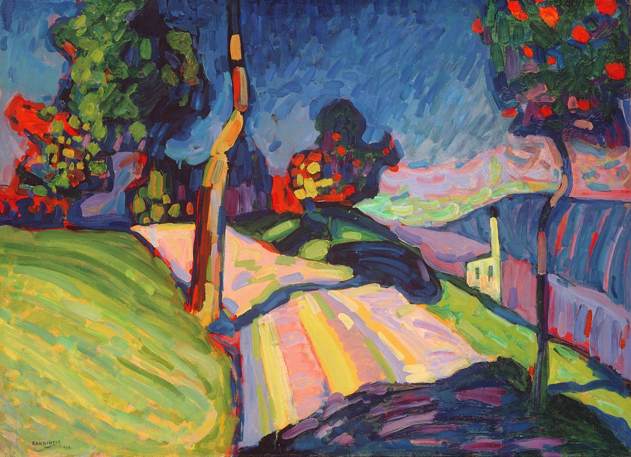 Paisaje de otoño, Murnau de Wassily Kandinsky