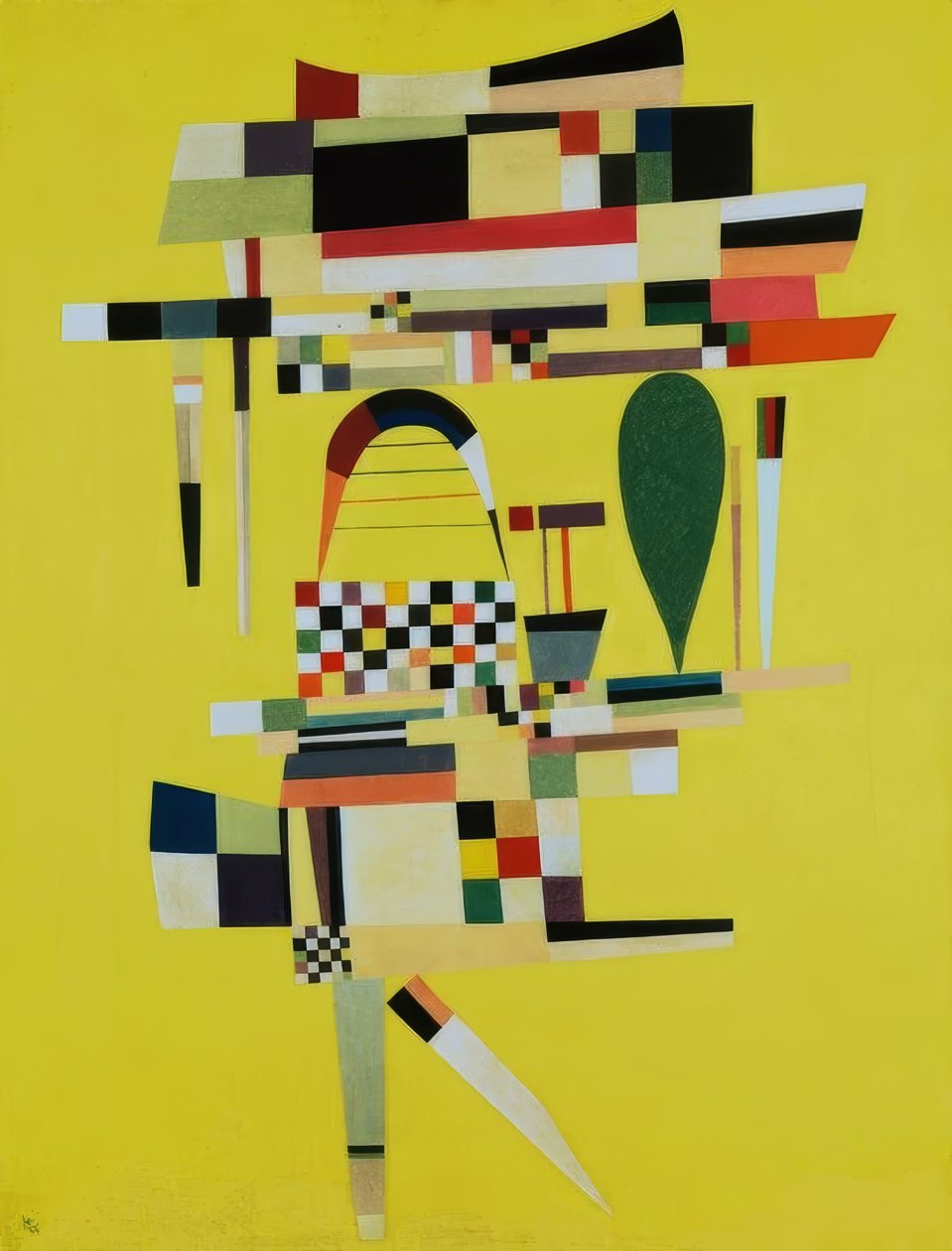 El lienzo amarillo de Wassily Kandinsky