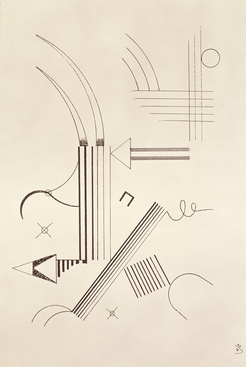 Dibujo, 1933 de Wassily Kandinsky