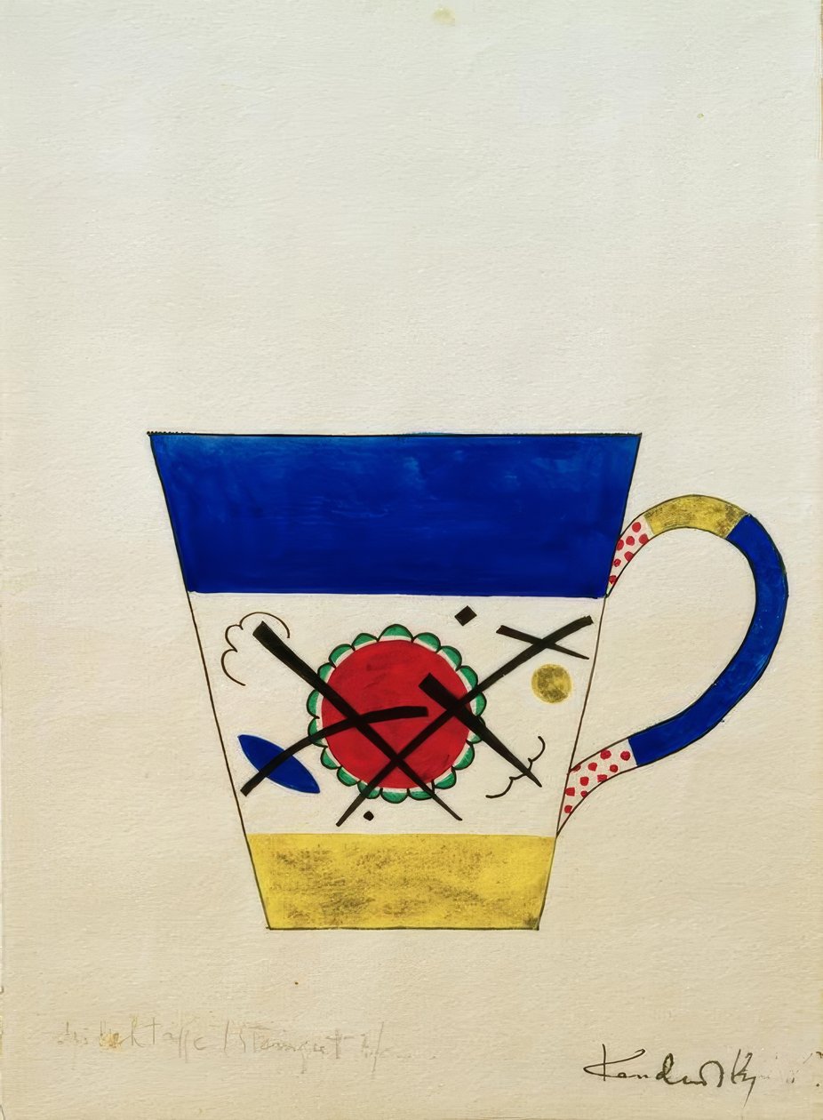 Diseño para una taza de leche de Wassily Kandinsky