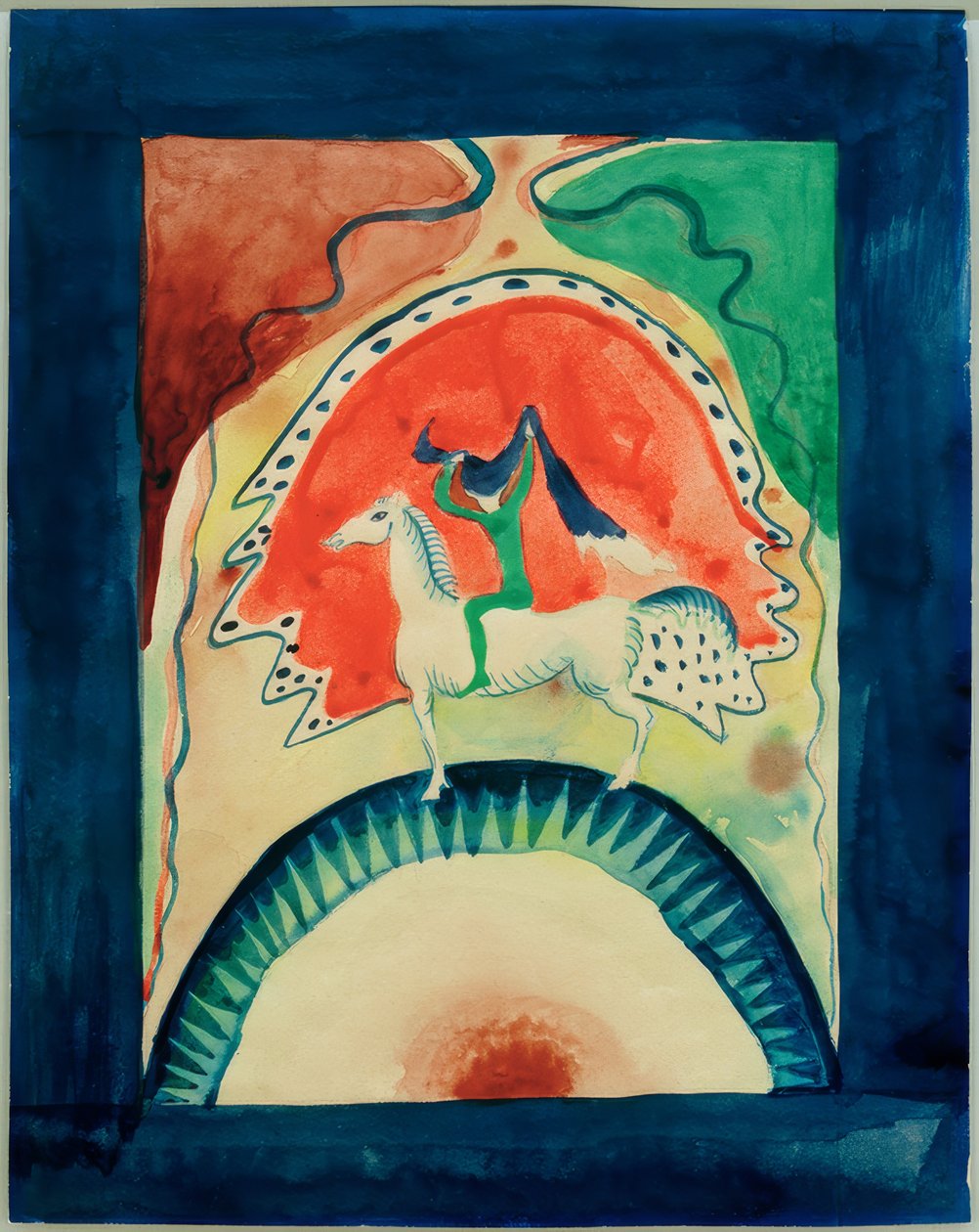 Diseño para la portada del Almanaque Der Blaue Reiter de Wassily Kandinsky
