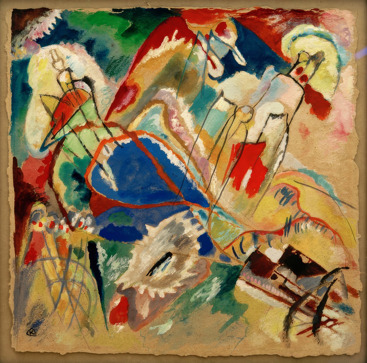 Boceto para Improvisación 30, (Cañones) de Wassily Kandinsky
