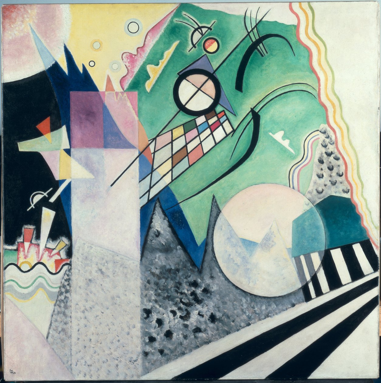 Composición verde, 1923 de Wassily Kandinsky